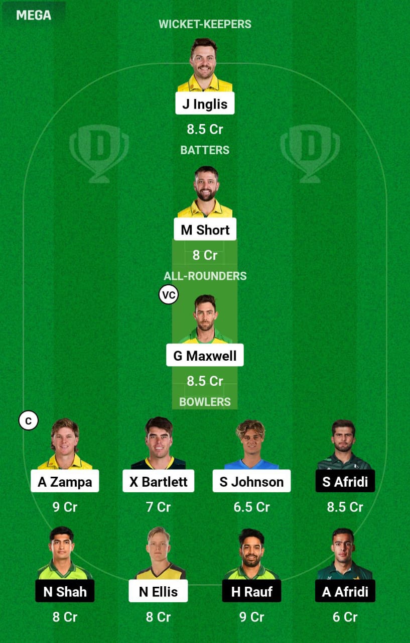 AUS vs PAK 2nd T20I Dream11 Prediction