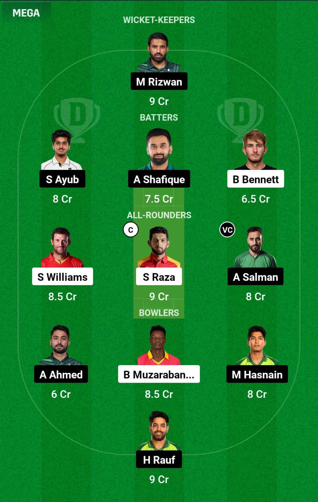 ZIM vs PAK 1st ODI Dream11 Prediction