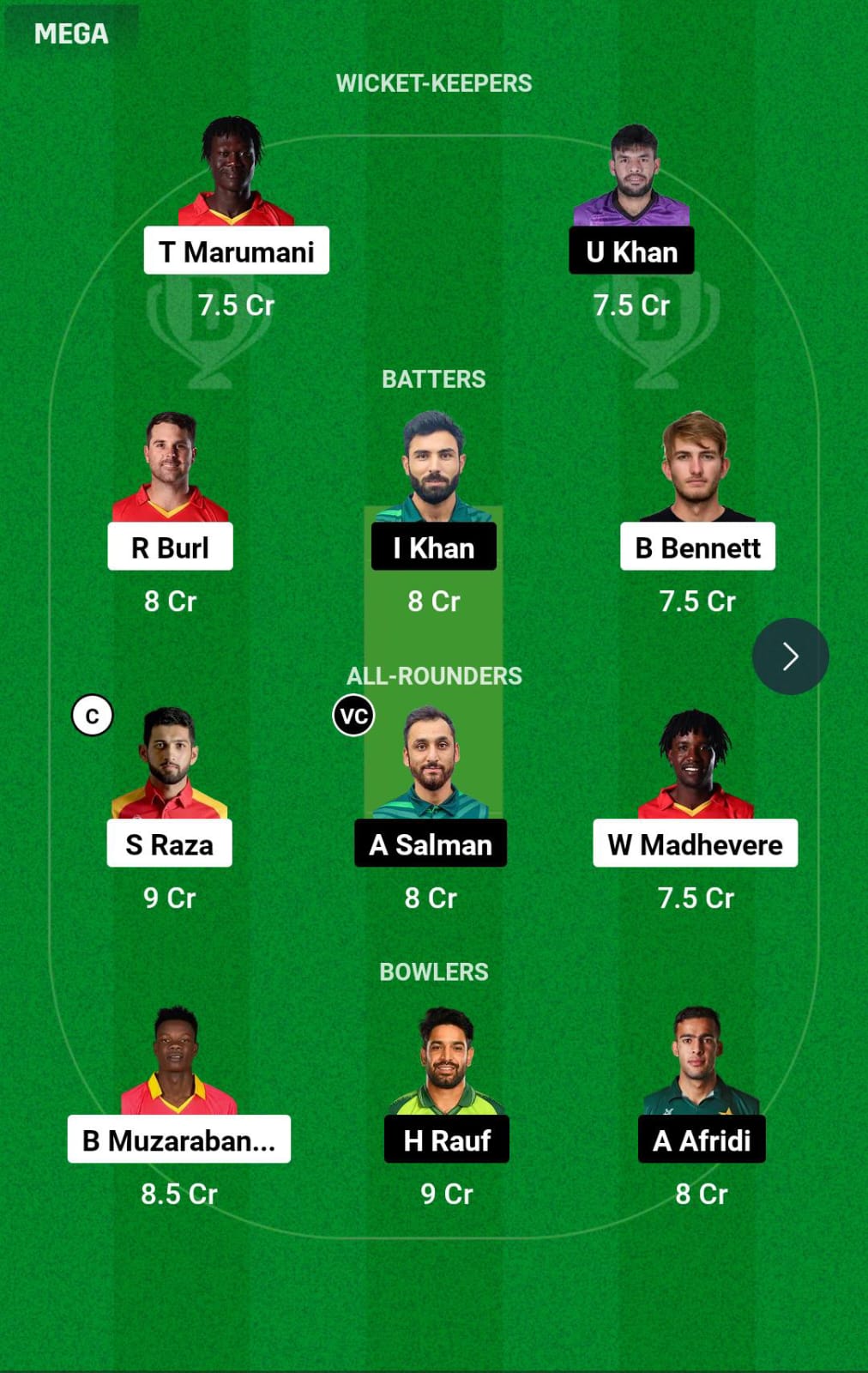 ZIM vs PAK 1st T20I Dream11 Prediction