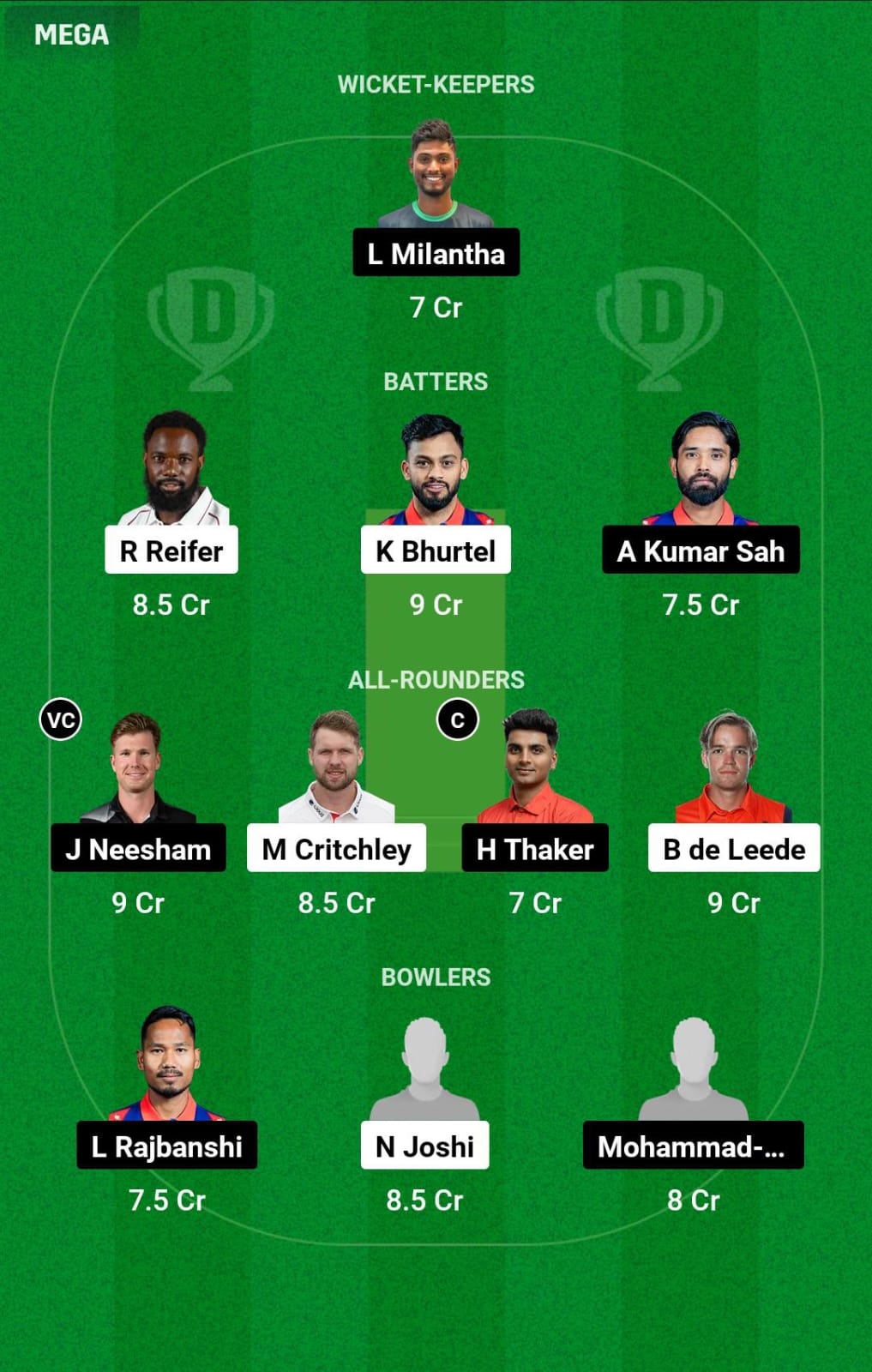 PKA vs JKB 8th T20I Dream11 Prediction