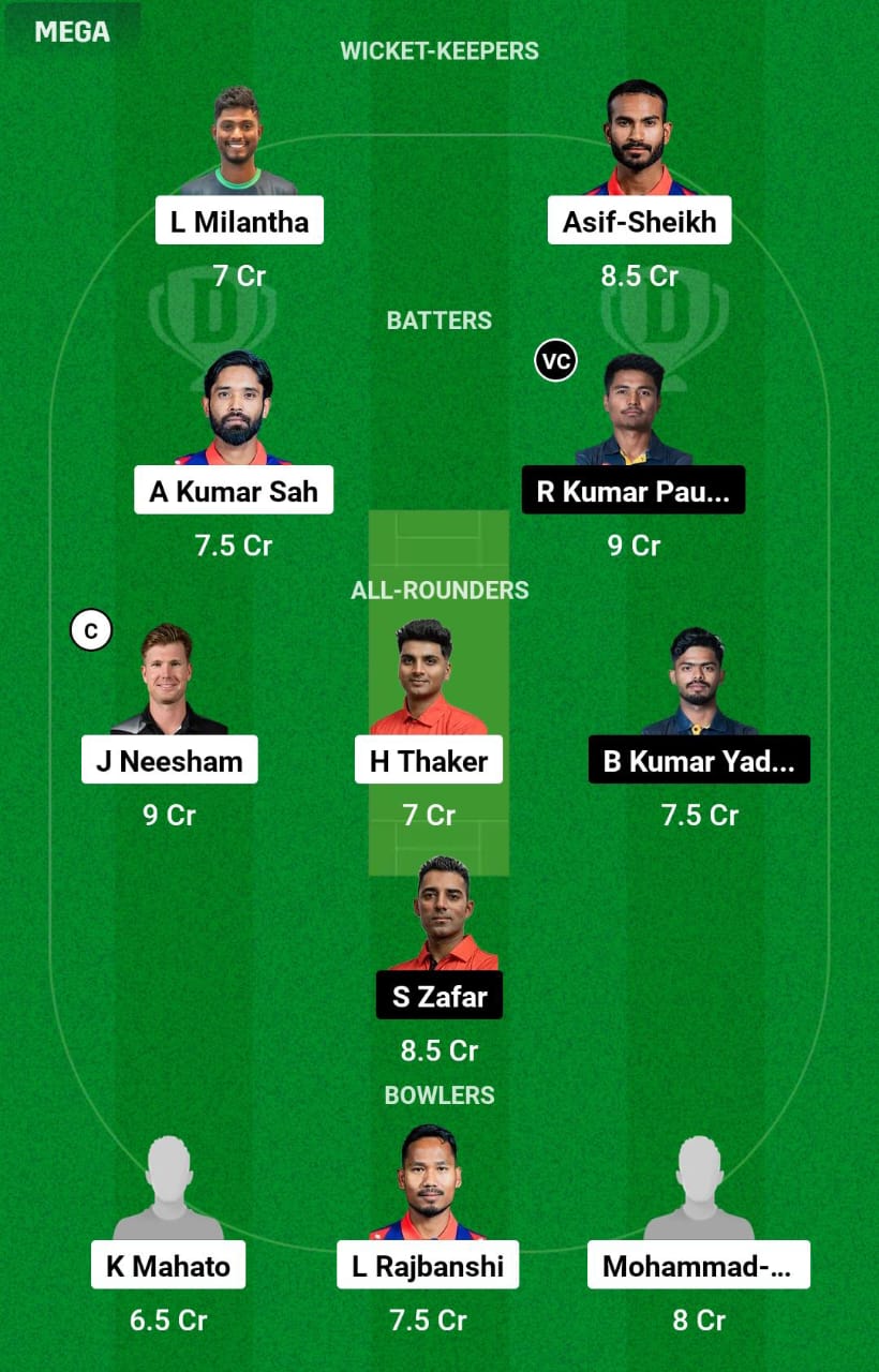 SPR vs CWR 8th T20I Dream11 Prediction
