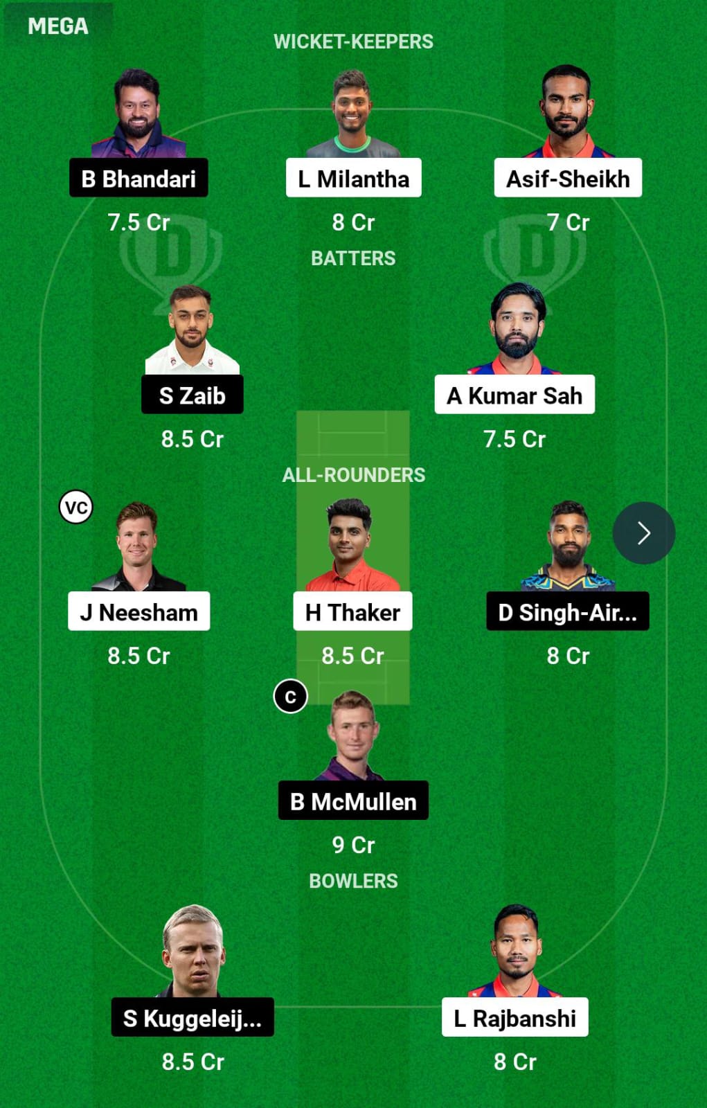 JKB vs SPR 18th T20I Dream11 Prediction