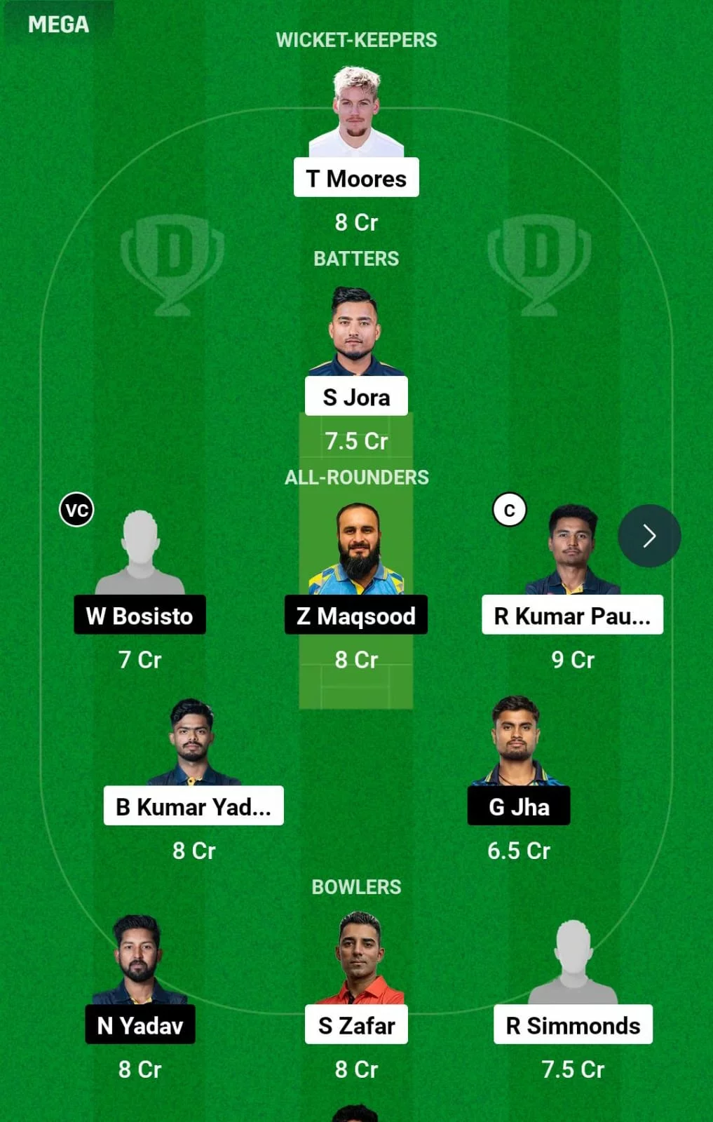 LBL vs KNY 22nd T20I Dream11 Prediction