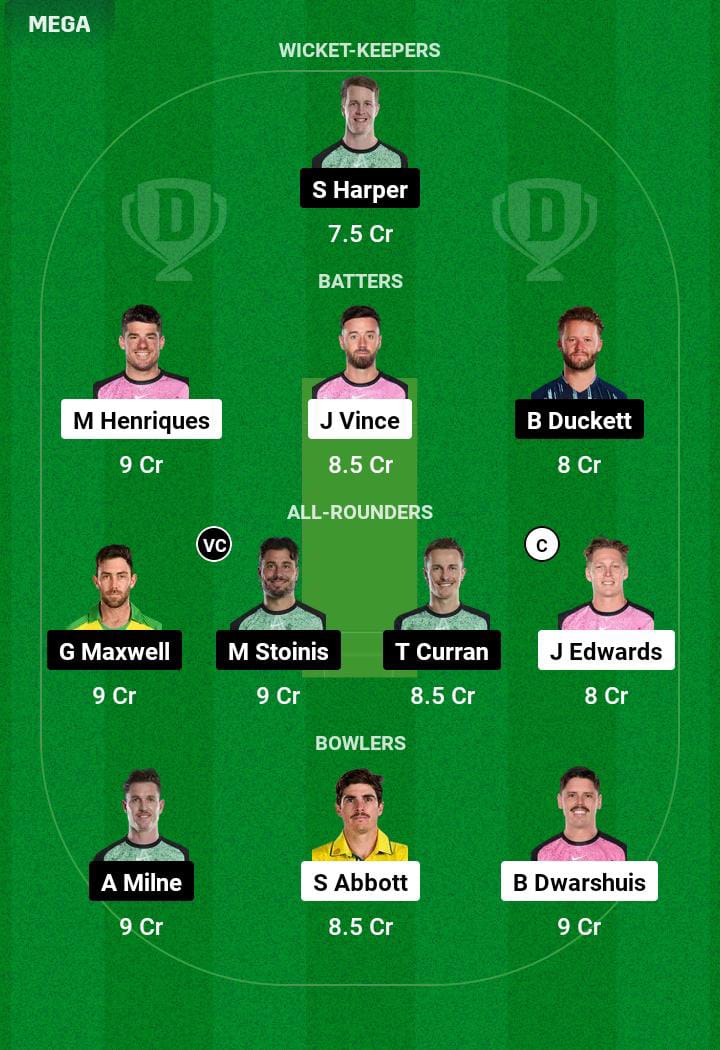 SIX vs STA 11th T20 Dream11 Prediction