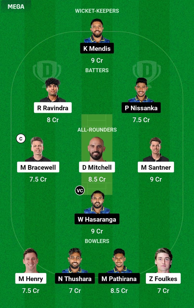 NZ vs SL 2nd T20I Dream11 Prediction