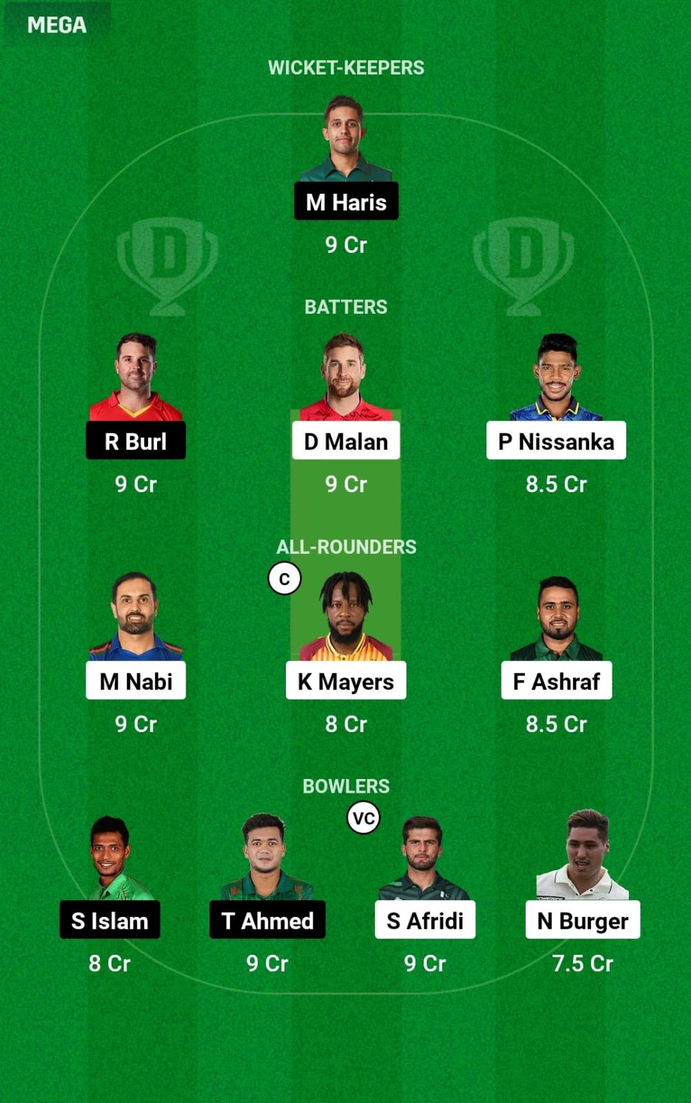 FBA vs DBR 1st T20 Dream11 Prediction