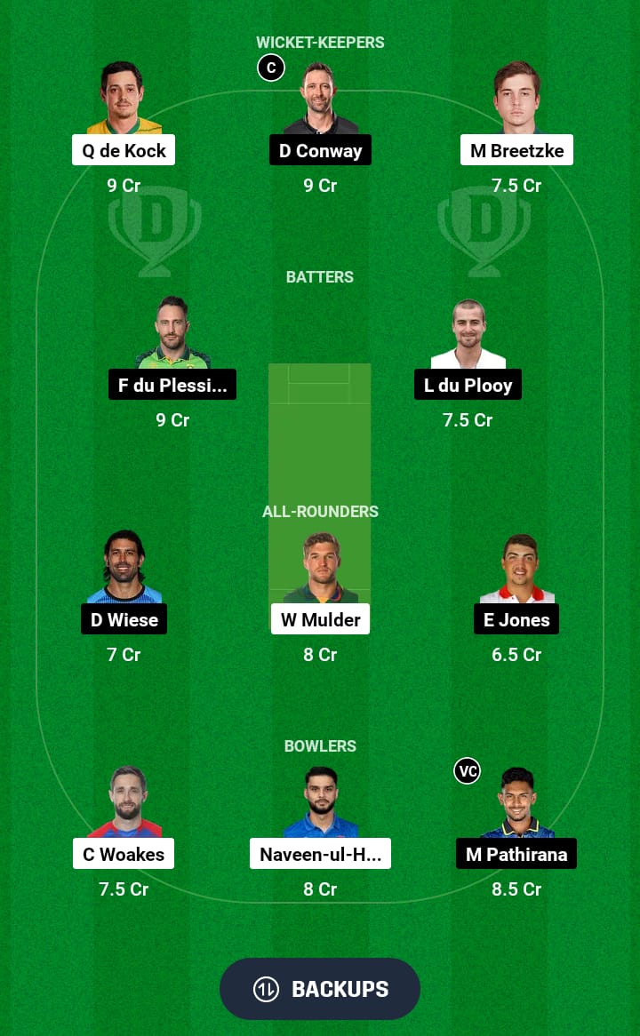 DSG vs JSK Dream11 Prediction 