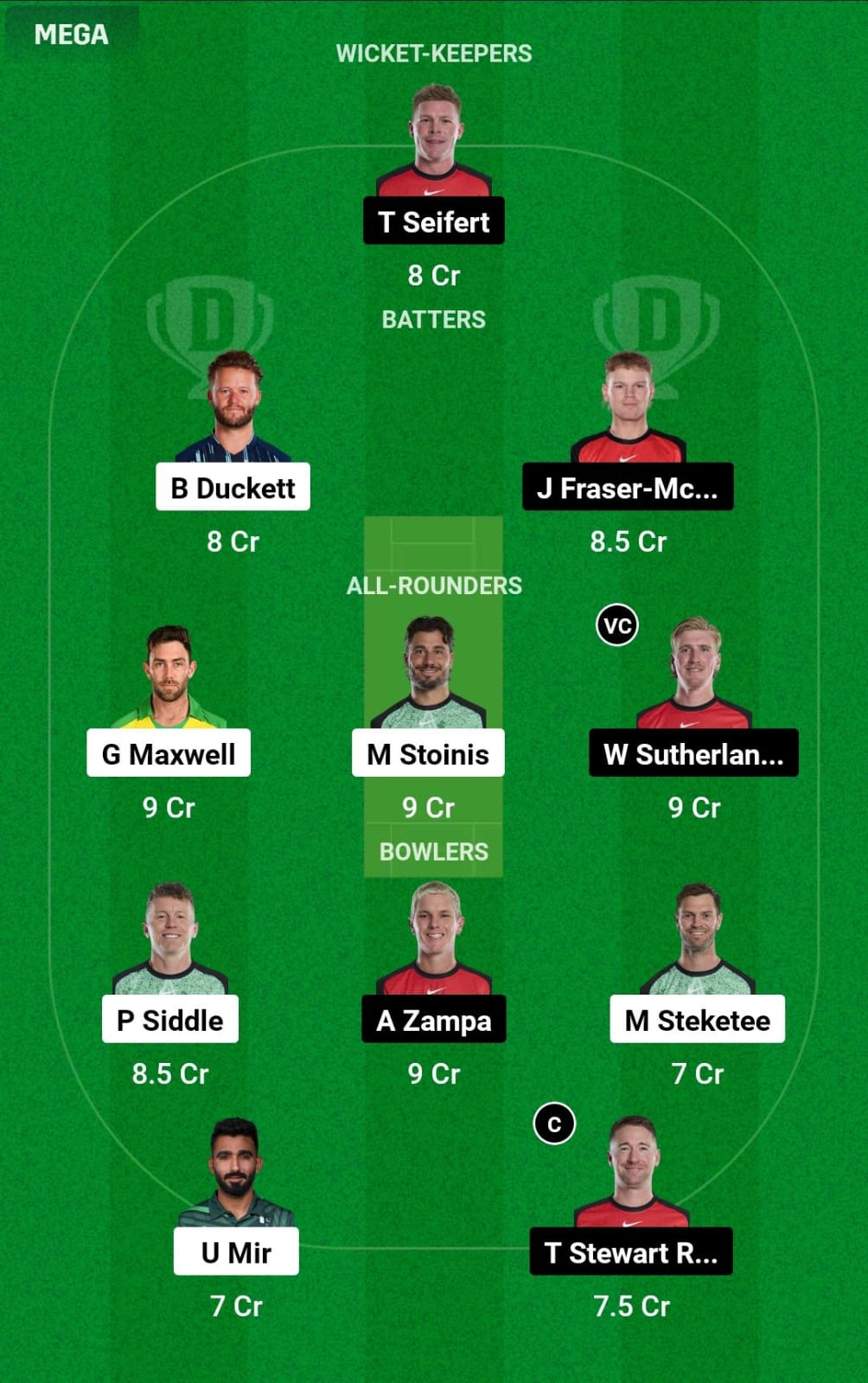 STA vs REN 23rd T20 Dream11 Prediction