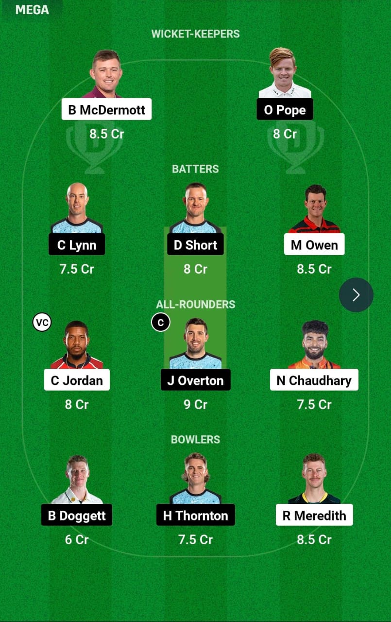 HUR vs STR 24th T20 Dream11 Prediction