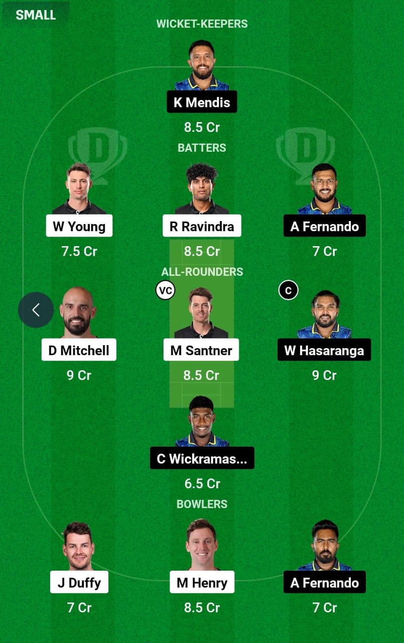 NZ vs SL 3rd ODI Dream11 Prediction