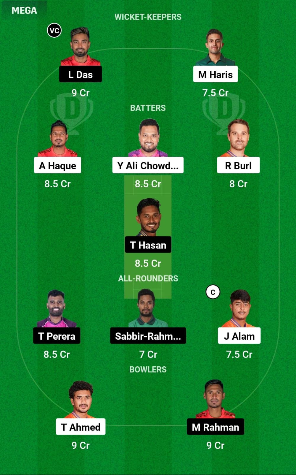 DBR vs DC 18th T20 Dream11 Prediction
