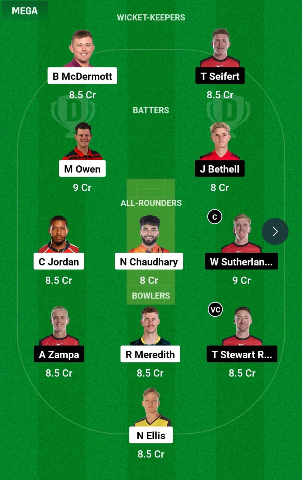 HUR vs REN 34th T20 Dream11 Prediction
