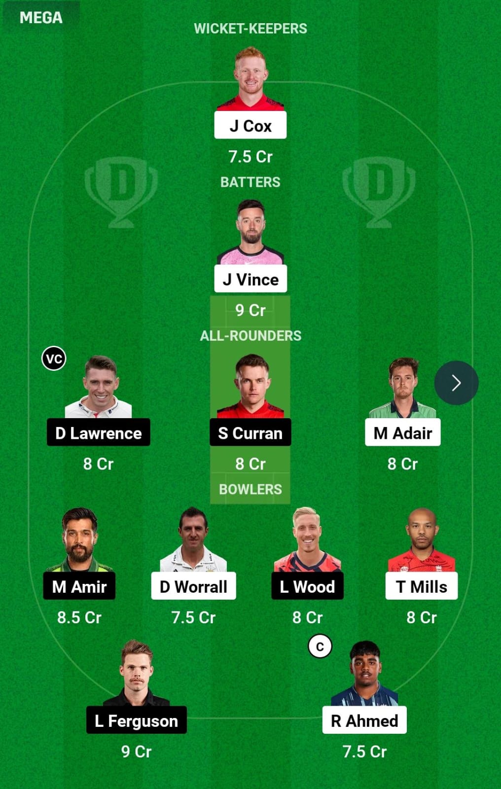 GG vs DV 5th T20 Dream11 Prediction
