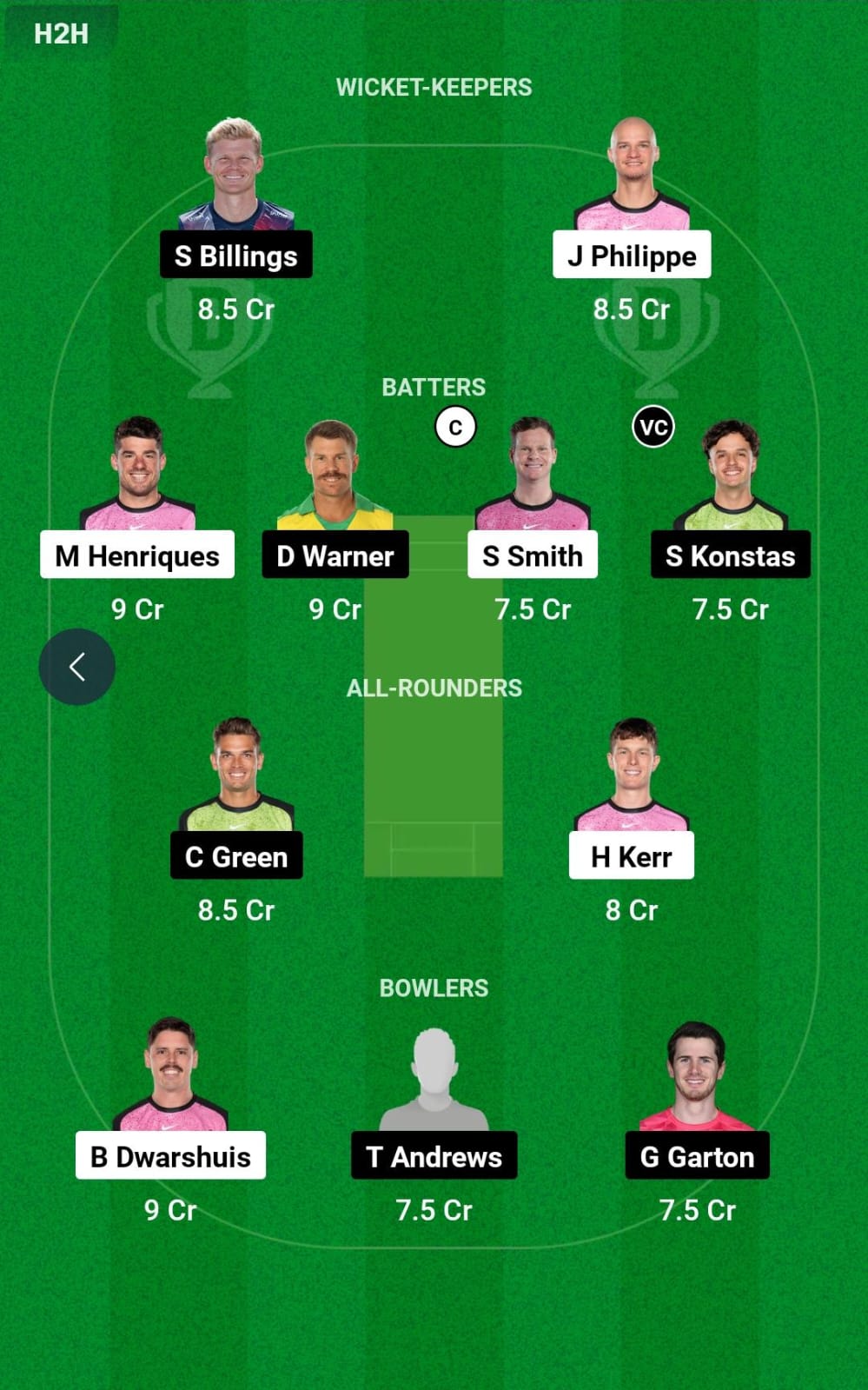 SIX vs THU 37th T20 Dream11 Prediction
