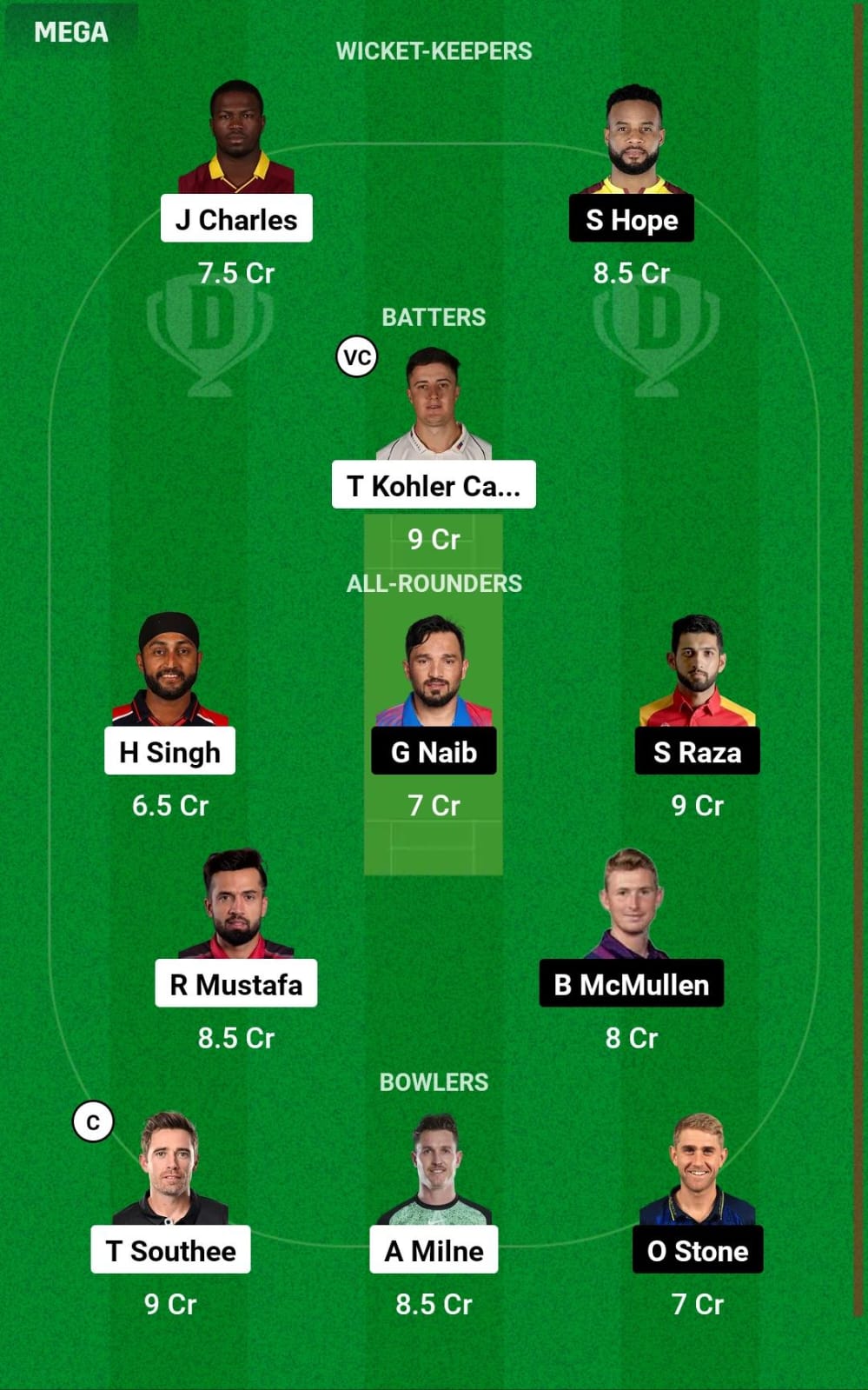 SWR vs DC 8th T20 Dream11 Prediction