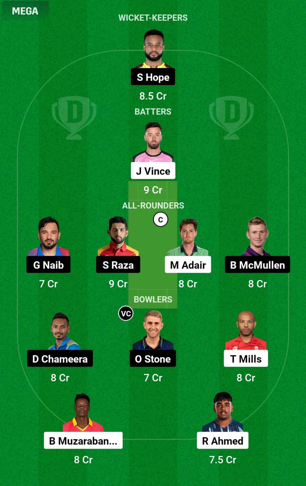 GG vs DC 10th T20 Dream11 Prediction
