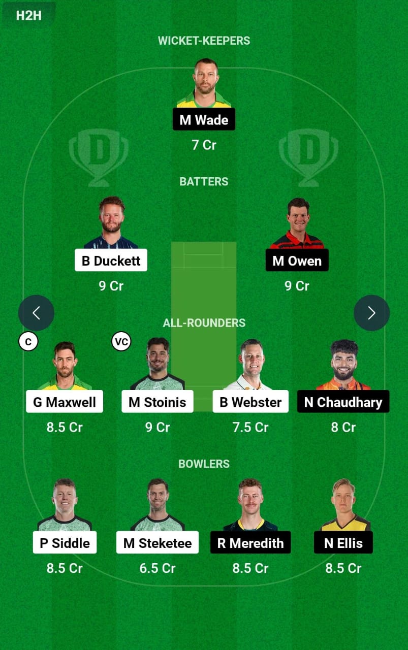 STA vs HUR 40th T20 Dream11 Prediction
