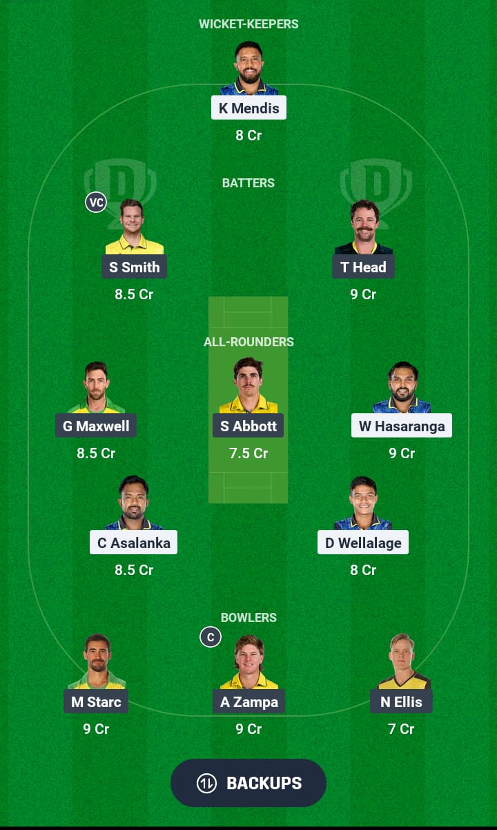 SL vs AUS Dream11 Prediction 