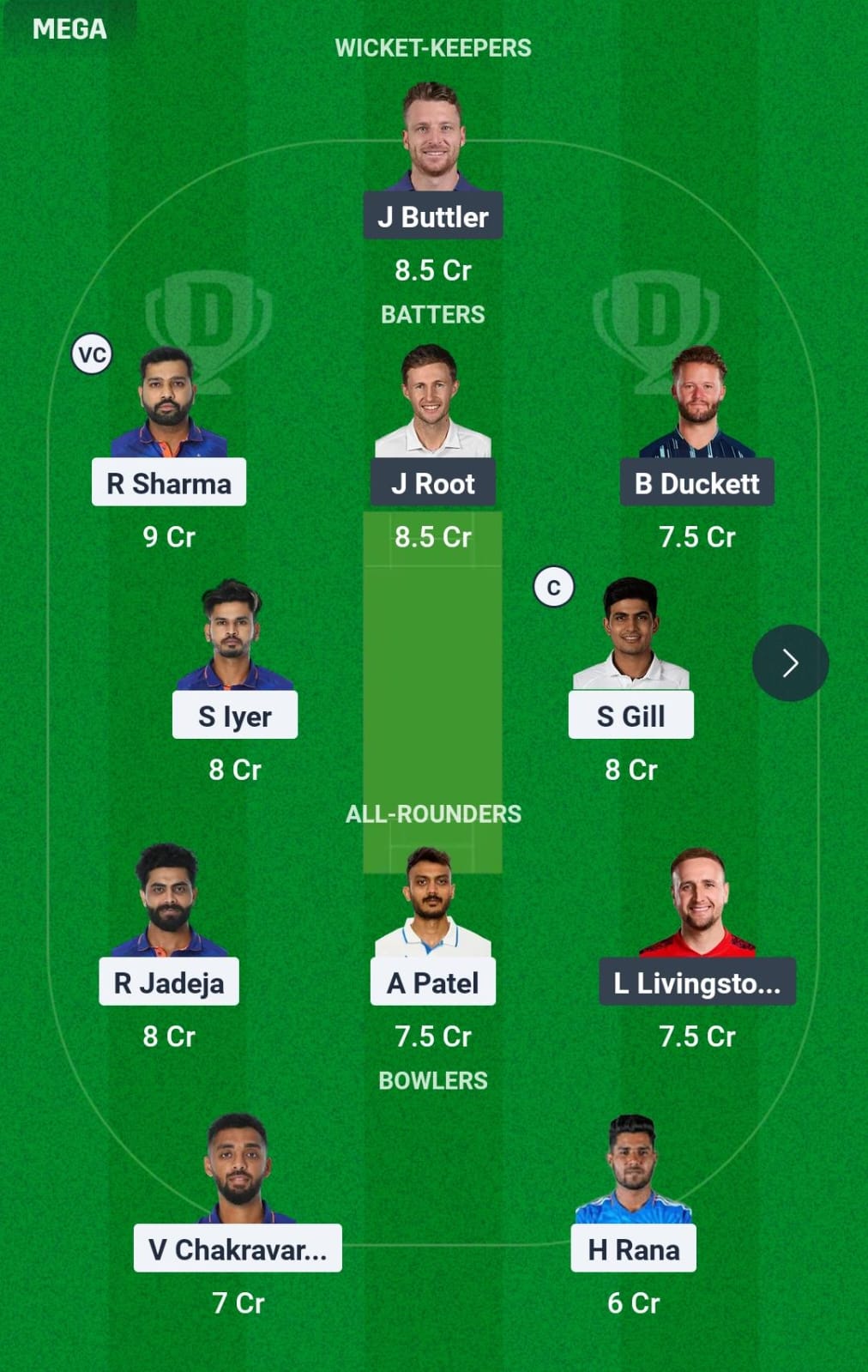 Dream11 Team Prediction IND vs ENG