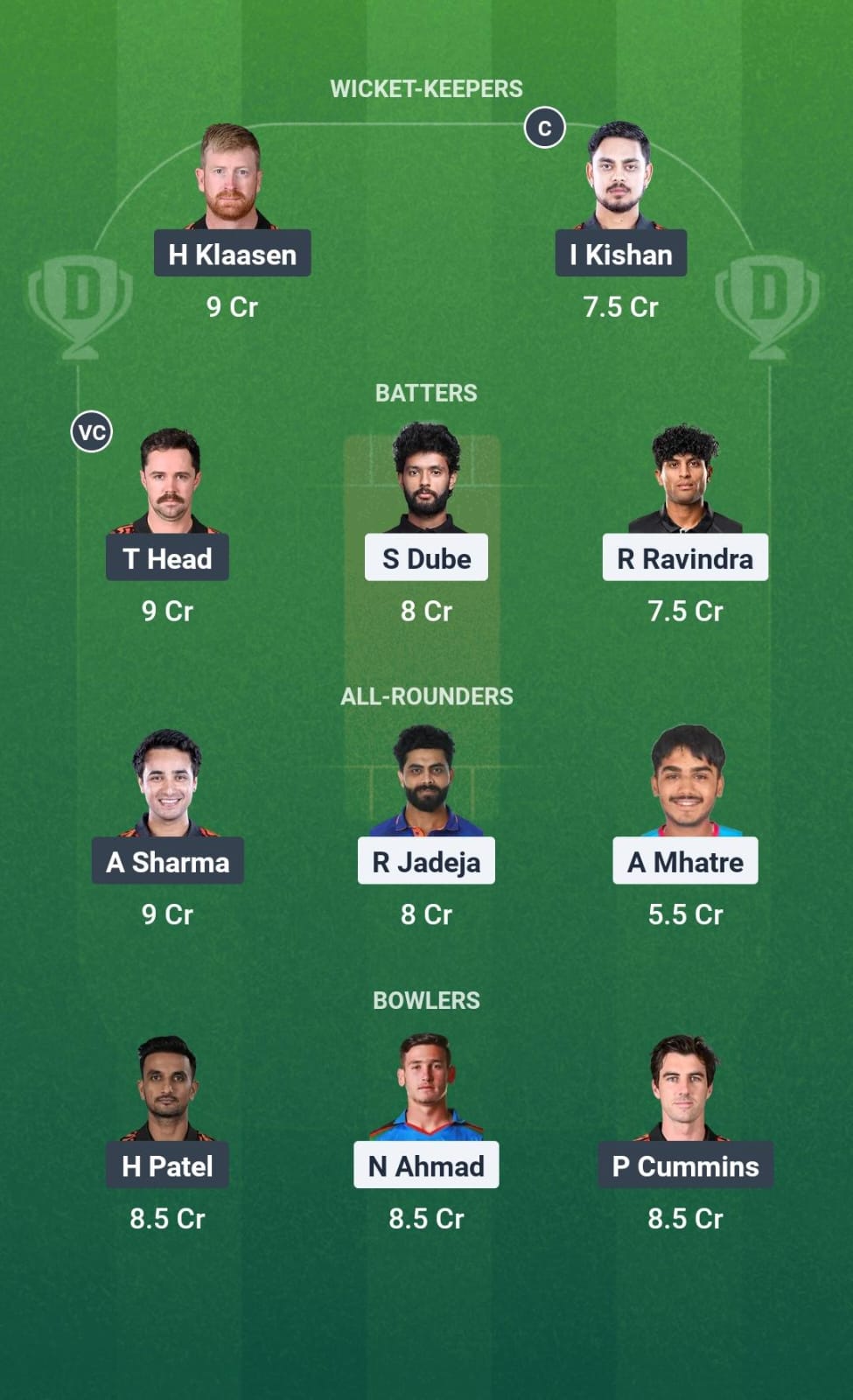 Dream11 Team Prediction CSK vs SRH