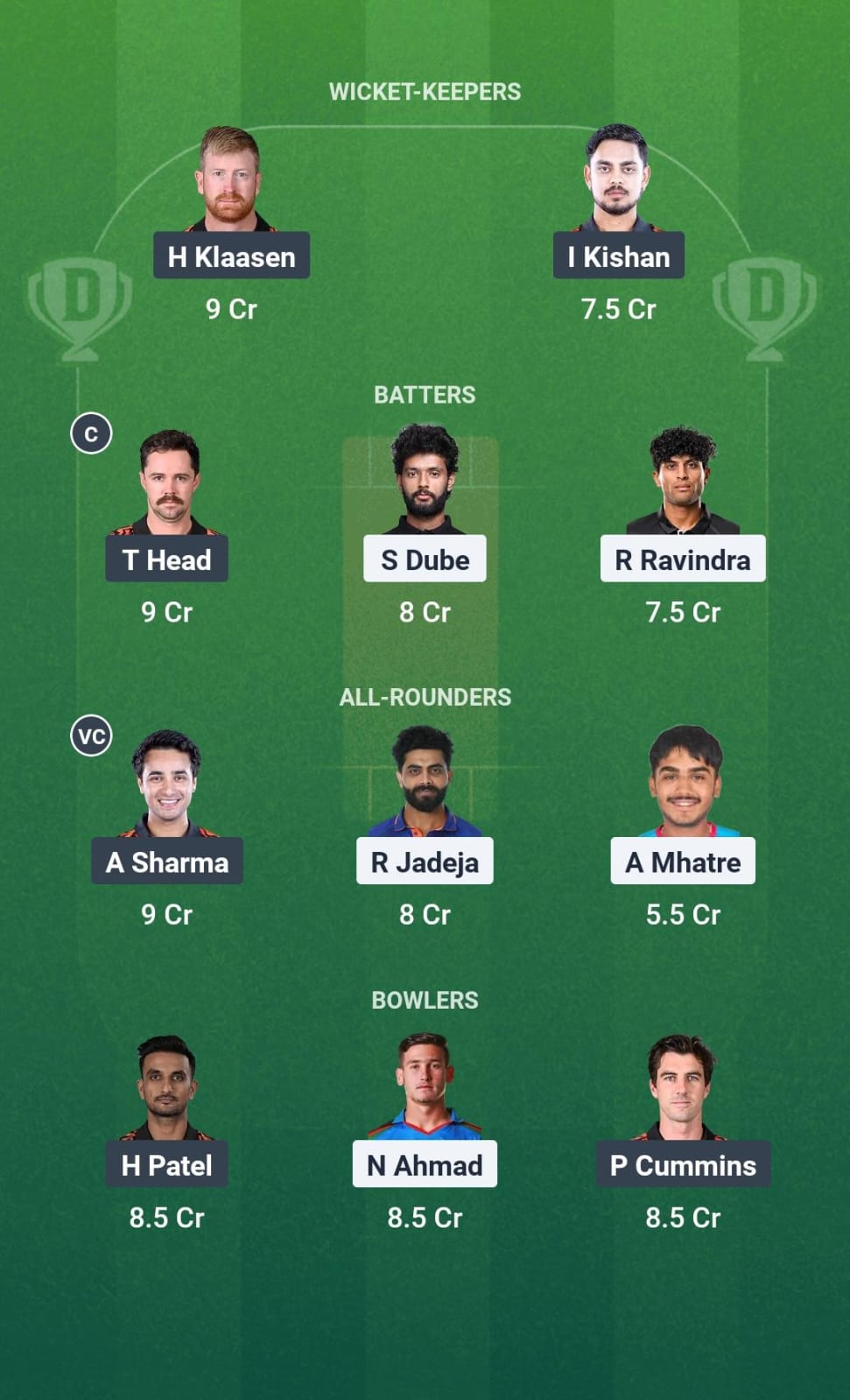 Dream11 Team Prediction CSK vs SRH