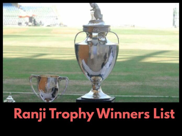 Ranji Trophy Winners List
