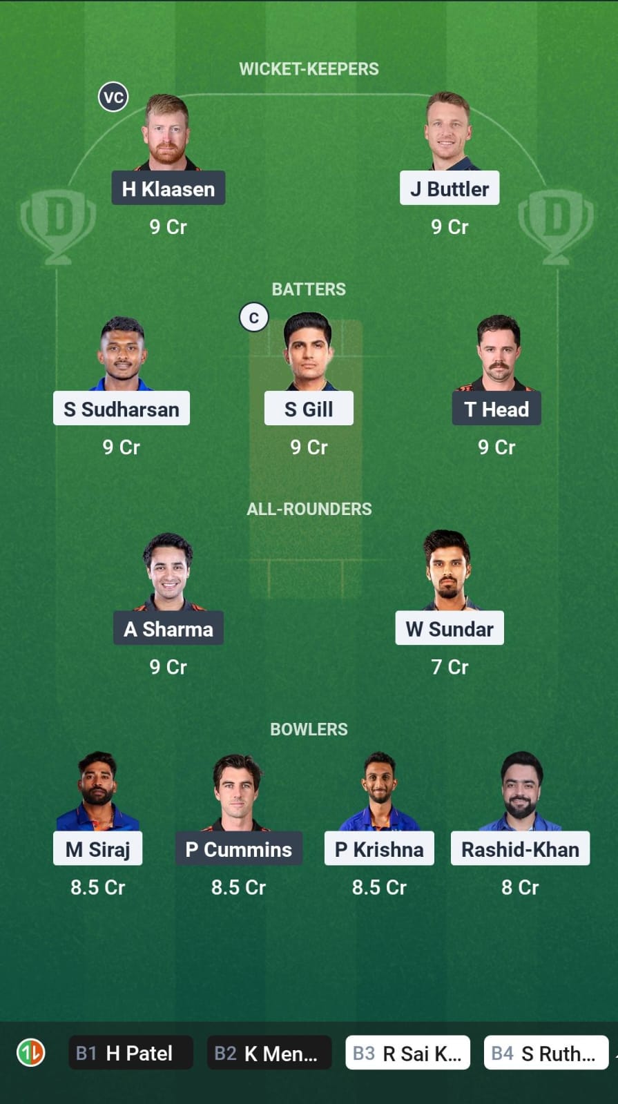  Dream11 Team Prediction GT vs SRH