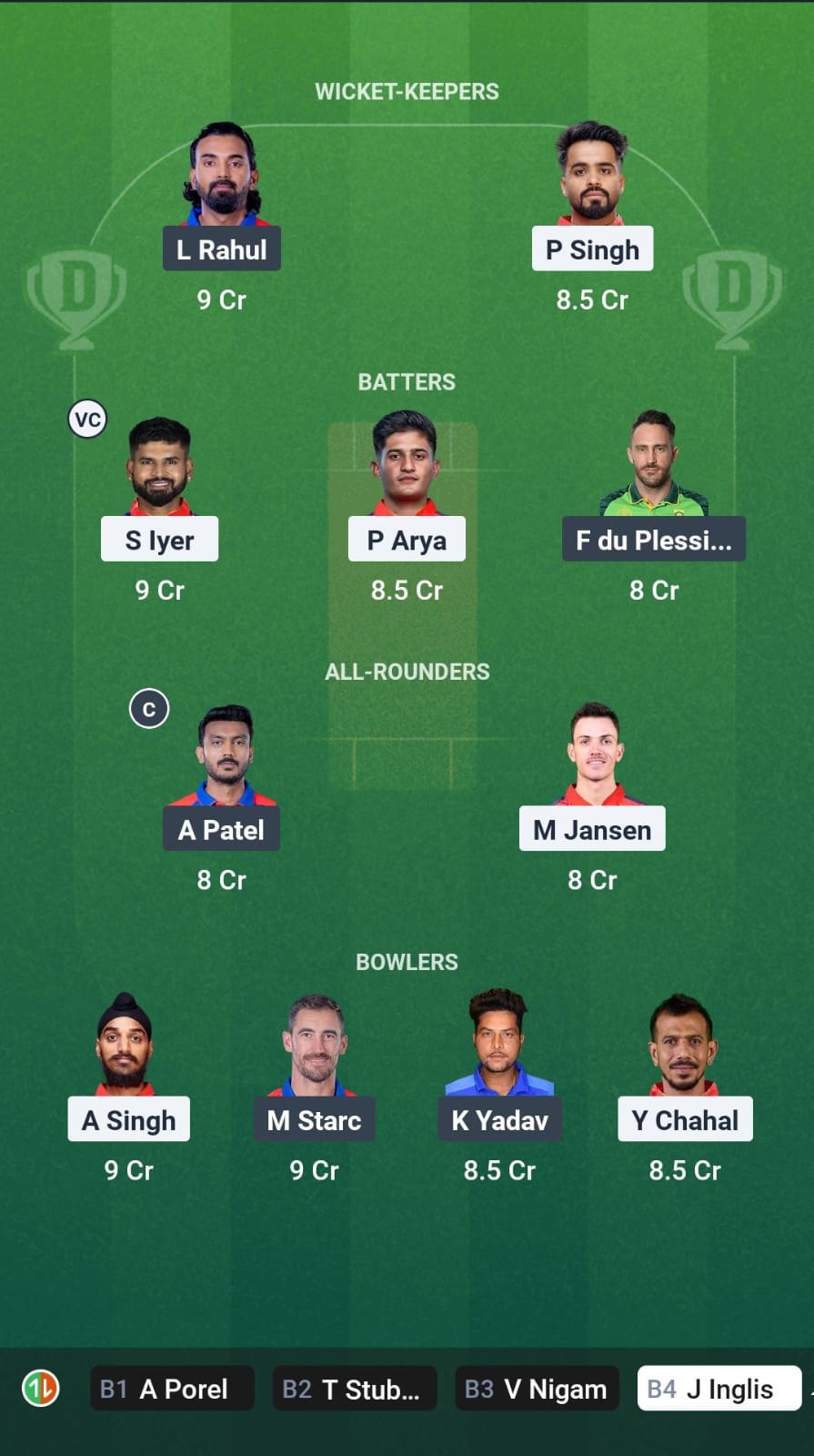 Dream11 Team Prediction PBKS vs DC