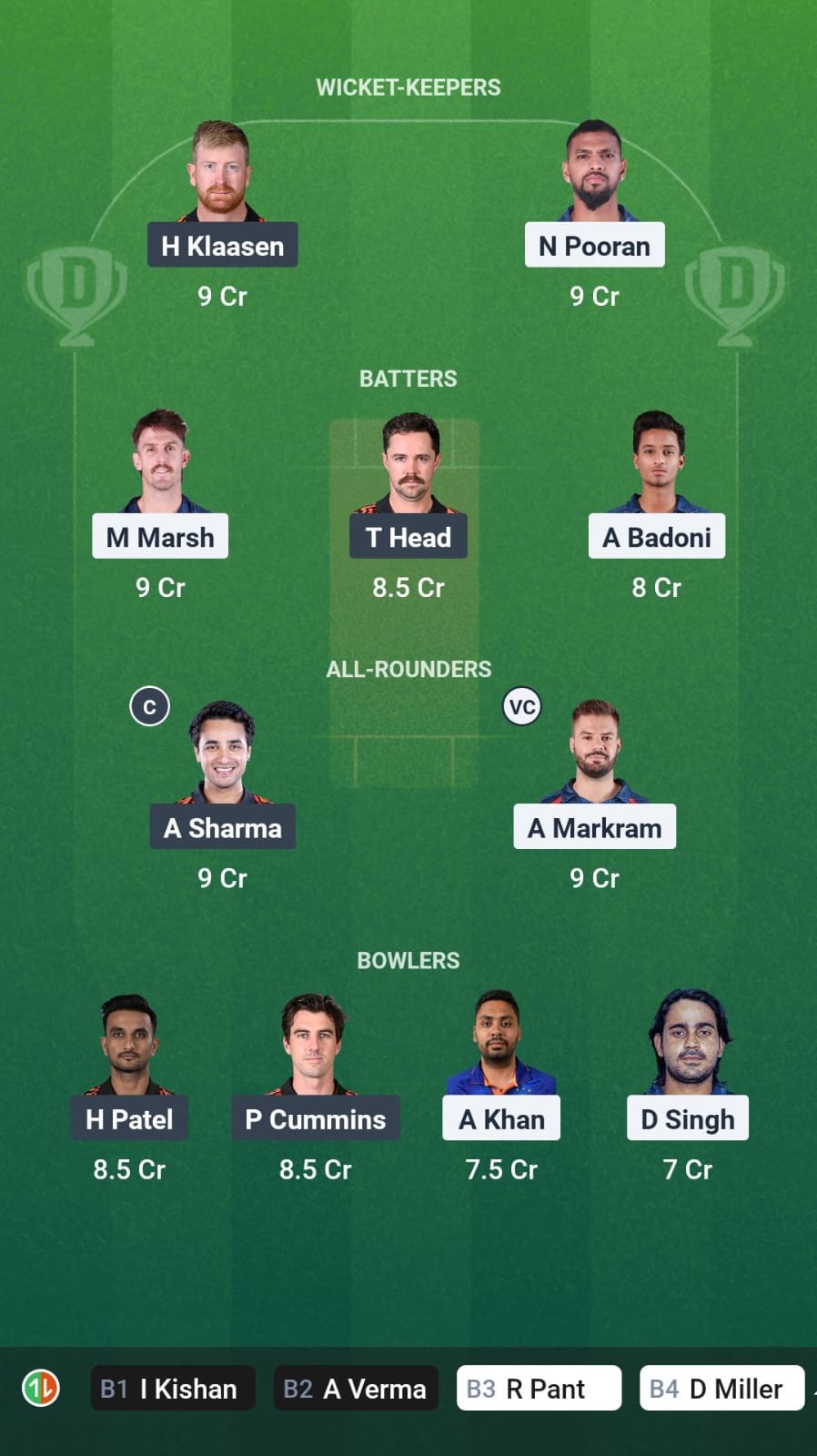 LSG vs SRH Dream11 Prediction