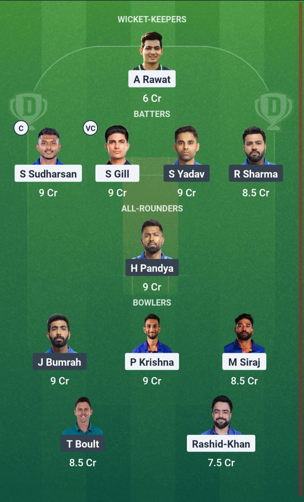 Dream11 Team Prediction GT vs MI