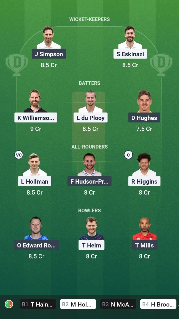 Dream11 Team Prediction MID vs SUS