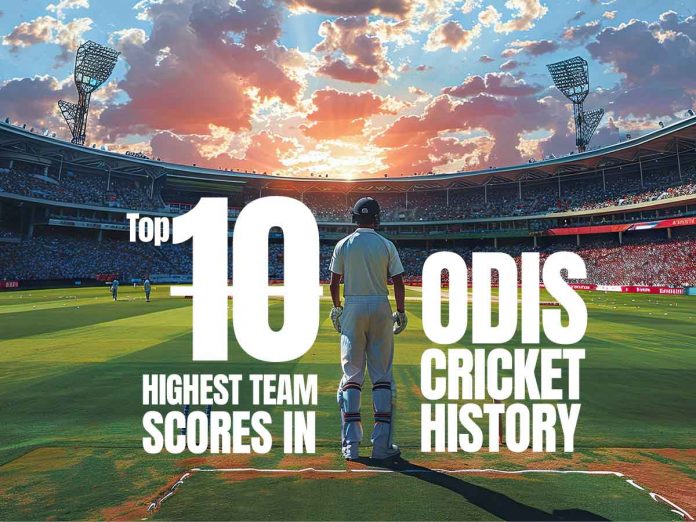 Highest Team Scores in ODIs Cricket History