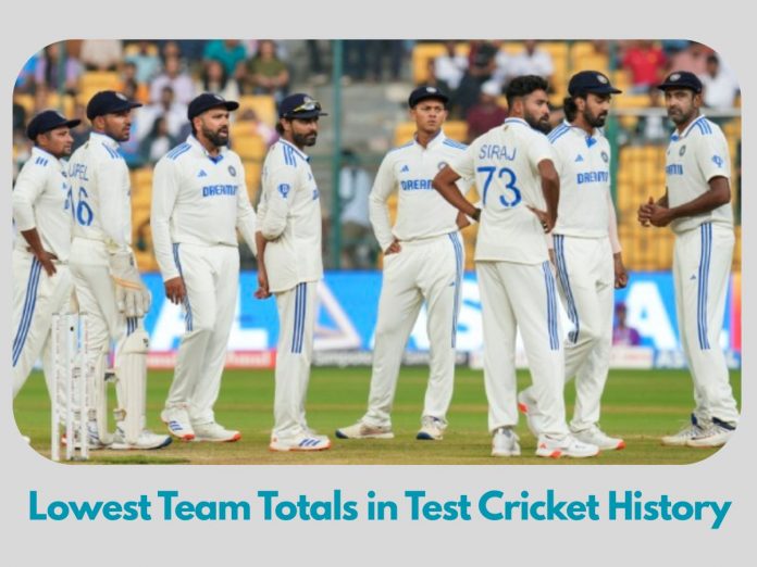 Lowest Team Totals in Test Cricket History